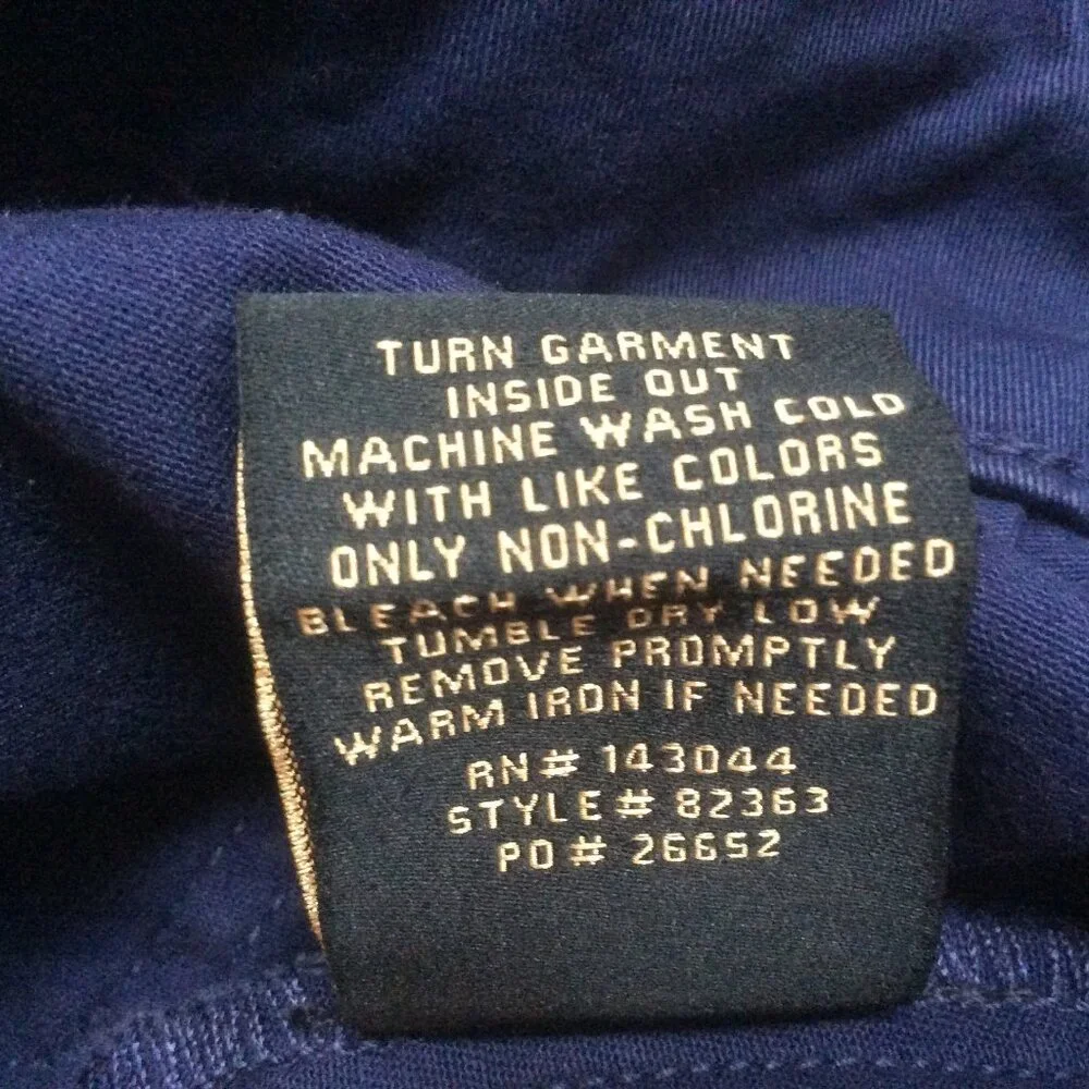 Kathy Ireland NWT Blue Cropped Nautical Pants Size 16W - Picture 6 of 7